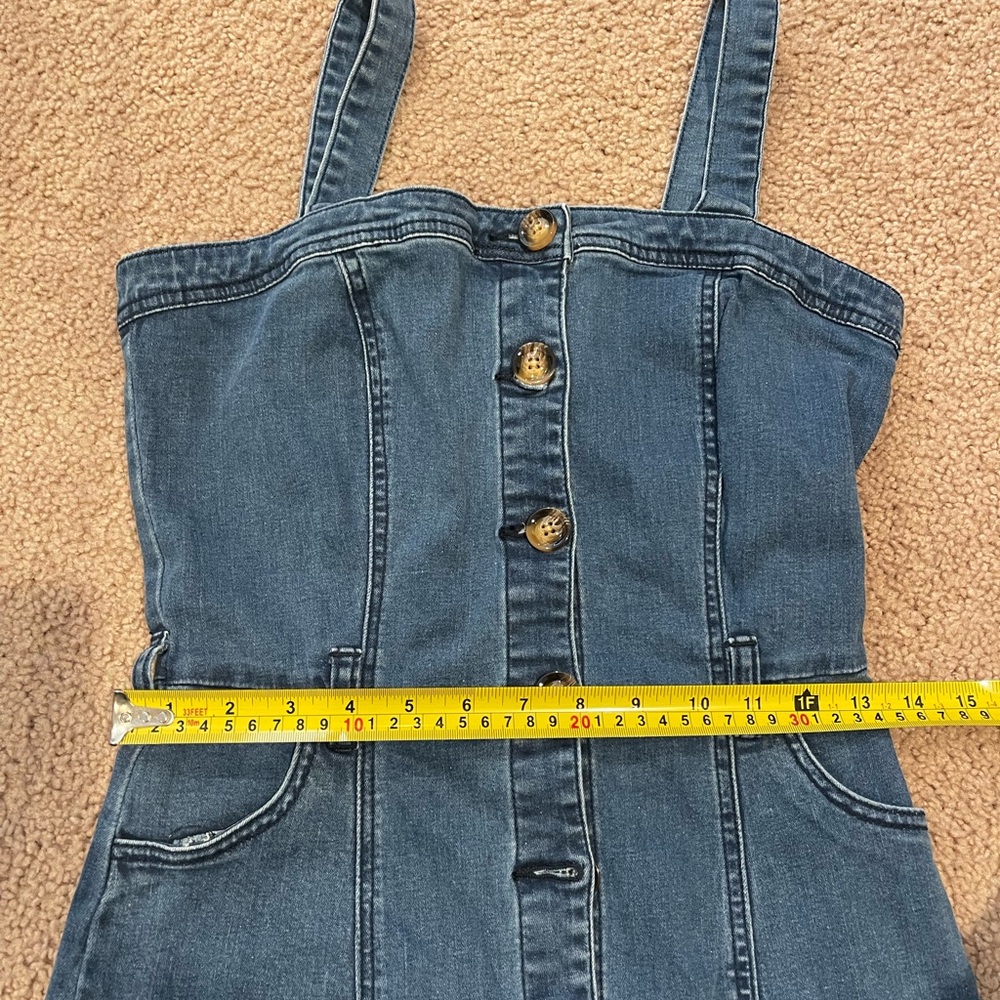 Women's (Youth) JUSTFAB denim button up slim-fitting dress - Picture 8 of 11